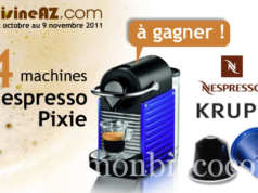 Jeu concours: gagnez 4 machines Nespresso Pixie avec cuisine AZ krups