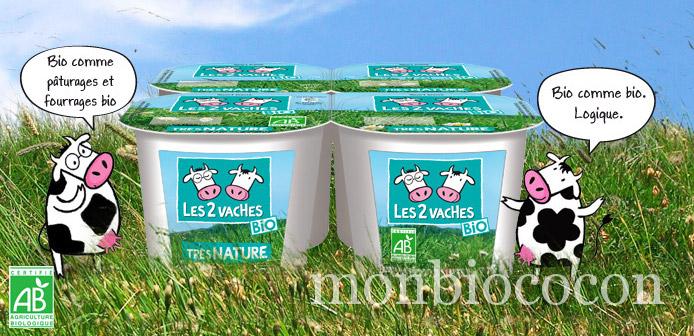 Les 2 vaches BIO: yaourts et crèmes desserts biologiques certifiés AB