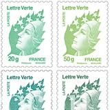 Les timbres verts de La Poste prennent le bateau timbre écolo