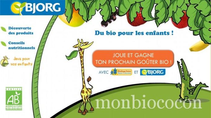 Jeu concours: Du bio pour le gouter des baby choux bjorg