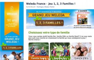 Jeu concours Weleda: 1, 2, 3 familles ! Partez ! Youou… jeu-weleda