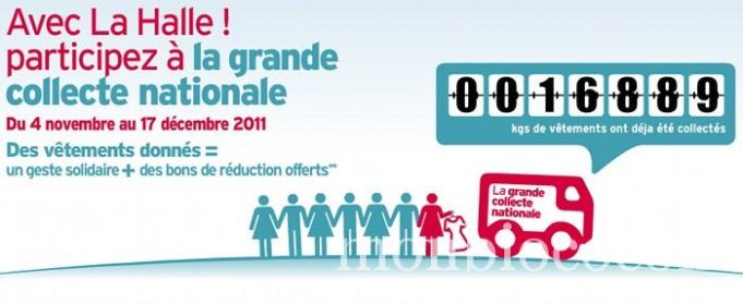 Collecte de vêtements à La Halle = bons d’achats ! la halle