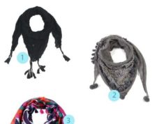 Jolis foulards à pompons pour un hiver tout beau (et chaud) foulards-ponpons