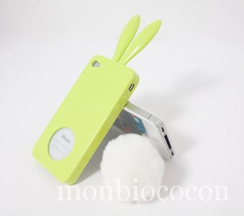 coque-Iphone-4-lapin-vert