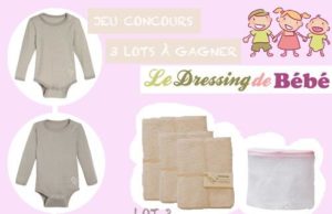 JEU CONCOURS SUR LE BLOG: 3 lots à gagner pour des bébés bio avec Le Dressing de Bébé jeu-concours-le-dressing-de-bébé-vêtements-coton-bio