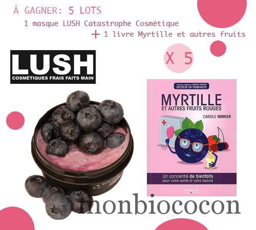 JEU CONCOURS sur le Blog: 5 masques LUSH Catastrophe Cosmétique (myrtille) + 5 livres à gagner ! concours-lush-catastrophe-cosmétique