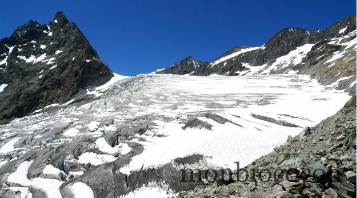 randonnée au glacier blanc, lac tuckett,massif des écrins alpes