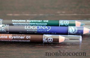 LOGONA crayon yeux Double Eyeliner bleu, vert et marron: test et avis de maquillage bio logona-crayon-yeux-3