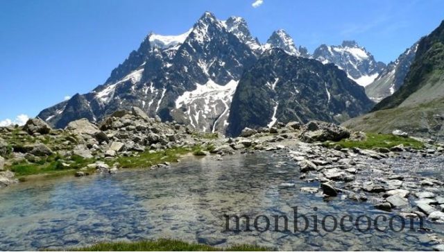 randonnée au glacier blanc, lac tuckett,massif des écrins alpes