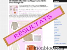 Résultats Du Jeu Concours Le Dressing de Bébé, Qui A Gagné et qui a remporté quoi ? résultats-concours-le-dressing-de-bébé