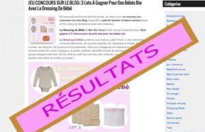 Résultats Du Jeu Concours Le Dressing de Bébé, Qui A Gagné et qui a remporté quoi ? résultats-concours-le-dressing-de-bébé