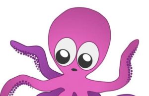 Logiciel Tincta Text Editor pour mon Mac, il est trop mignon ce poulpe violet-rose ! tincta-texte