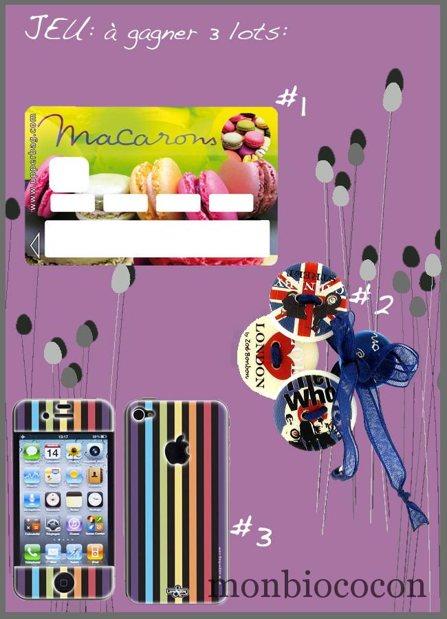 JEU CONCOURS sur le Blog: 3 lots à gagner. Girly, macaron et London à fond ! concours-giveway