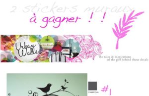 A GAGNER sur le blog : 2 stickers muraux personalisables ! Coeurs fleuris et oiseaux… concours-stickers-muraux