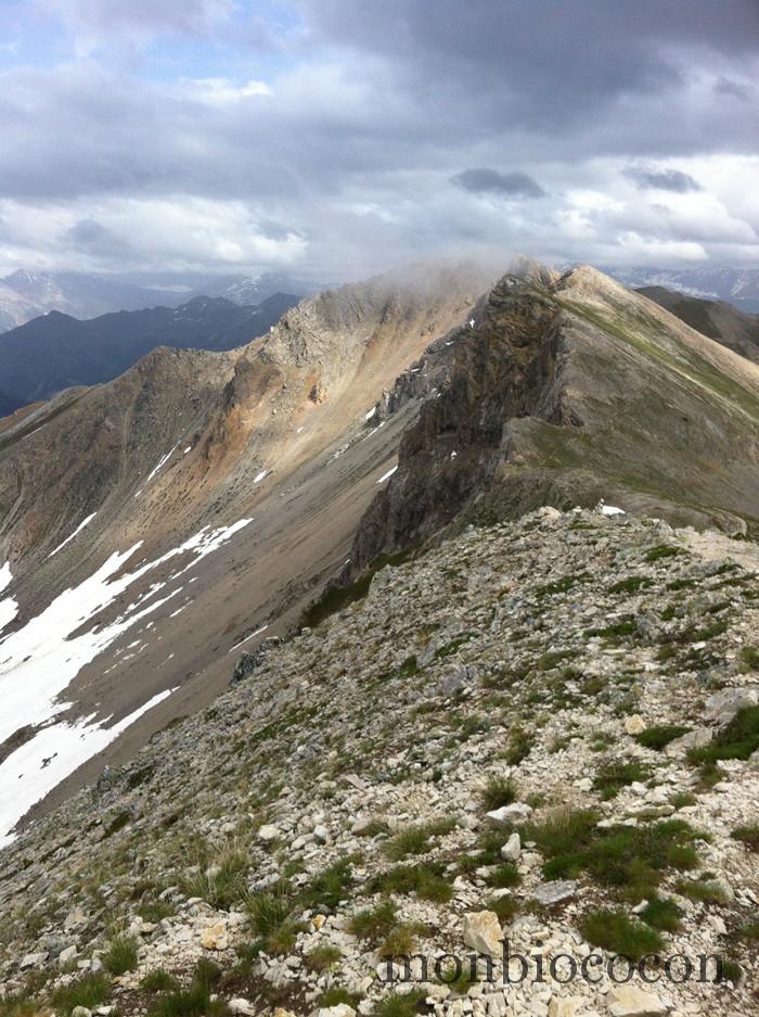 #5 Les Alpes: randonnée sur la crête de Peyrolle, à flanc et par vent