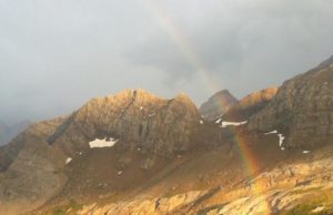 Un arc-en-ciel devant le Casque du Marboré, magnifiques Pyrénées… photo