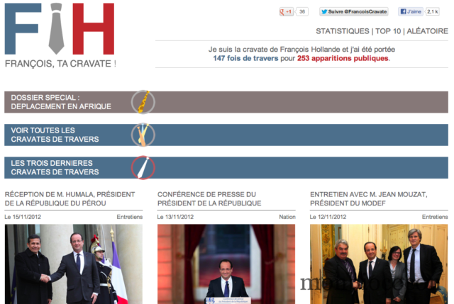 Parce que François et sa cravate, ils sont pas copains françois-ta-cravate