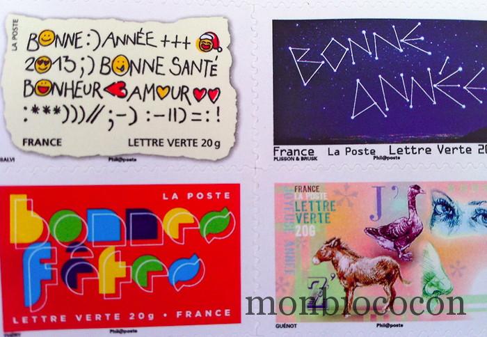 timbres-la-poste-bonne-année-2012-fêtes