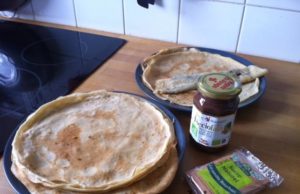 Crèpes au lait de soja VS crèpes mi-lait de vache mi-lait de soja