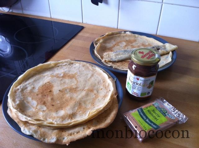 Crèpes au lait de soja VS crèpes mi-lait de vache mi-lait de soja