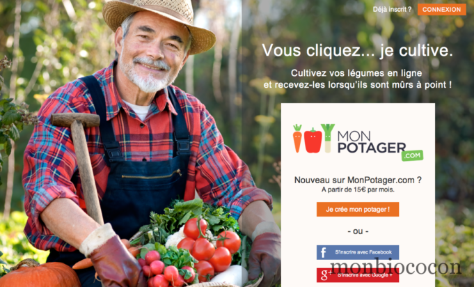 Mon potager, en 2 clics