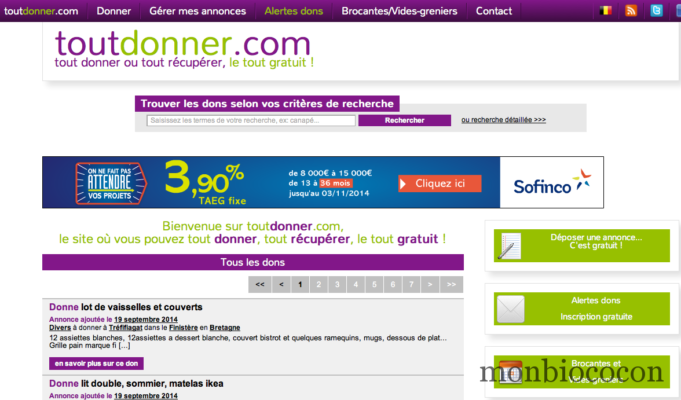Tout donner, tout récupérer, gratuitement