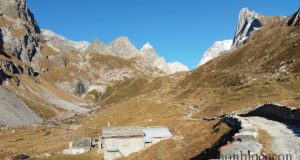 La Vanoise : le lac des Vaches et col de la Vanoise
