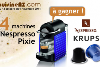 Jeu concours: gagnez 4 machines Nespresso Pixie avec cuisine AZ