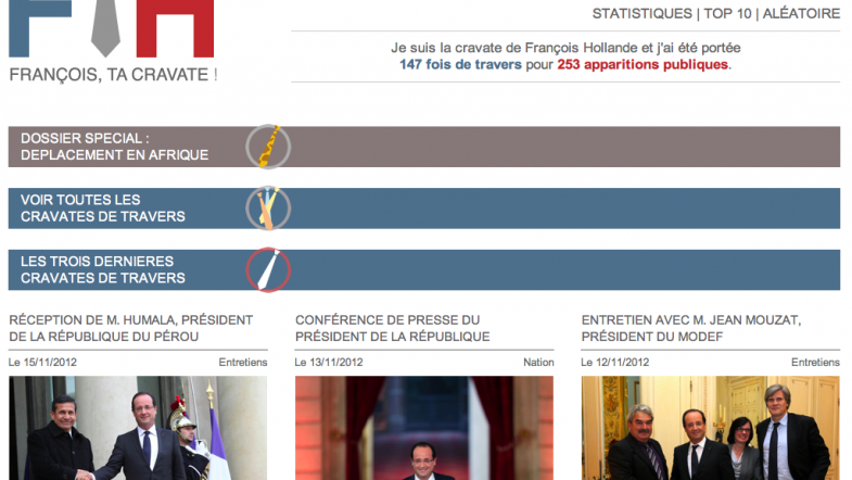 Parce que François et sa cravate, ils sont pas copains