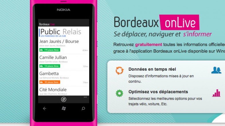 Bordeaux on live, la nouvelle appli pour Bordelais sur Windows Phone 7
