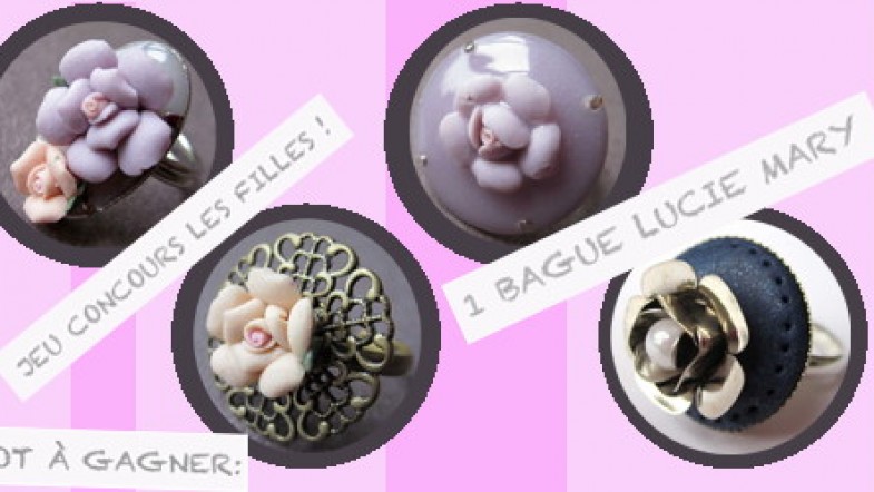 JEU CONCOURS SUR LE BLOG: 1 bague fleur Lucie Mary à gagner, faites votre choix !