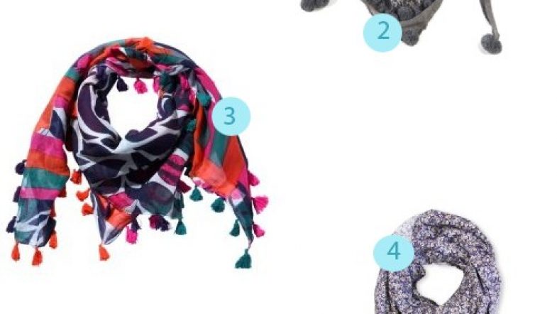 Jolis foulards à pompons pour un hiver tout beau (et chaud)