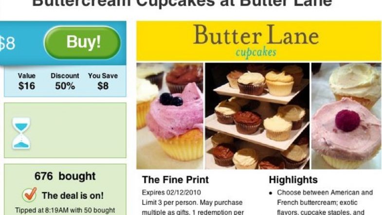 Aller Groupon, donnes-moi mon cupcake