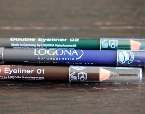 LOGONA crayon yeux Double Eyeliner bleu, vert et marron: test et avis de maquillage bio