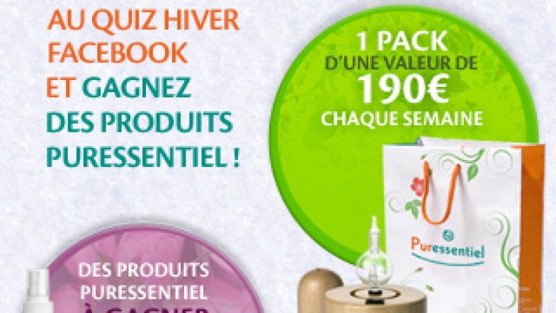 Jeu Puressentiel sur Facebook: « 100% Huiles Essentielles, je joue je gagne » du moins je tente…