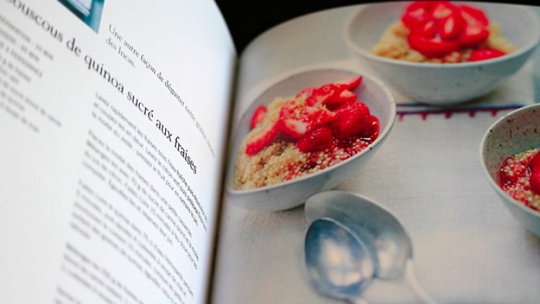 « Recettes végétariennes: cuisine 100% saine » by Larousse. My new cookbook so végé en plus